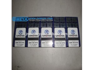 Quick Details
Place of Origin: Switzerland/SWISS
Brand Name: LAMINA
Model Number: various
Material: Tungsten Carbide
Usage: internal external turning inserts
Hardness: 55-75HRC
Coating: PVD/CVD/AITIN
grade: LT10/LT30
color: yellow/black/