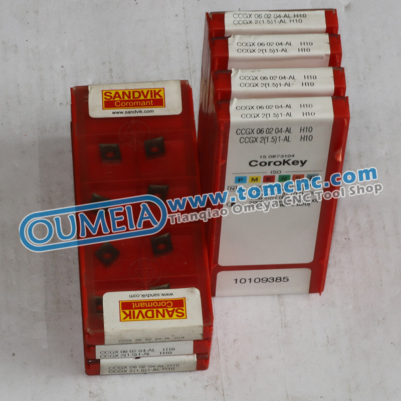Sweden Sandvik Turning Tungsten Carbide Insert CCGX060204AL H10